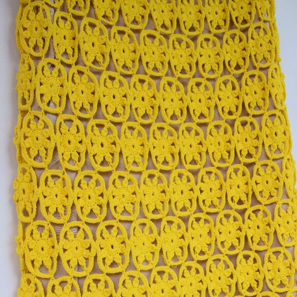 Diane Von Fustenberg Inaya Crochet Yellow Dress - Picture 9 of 12